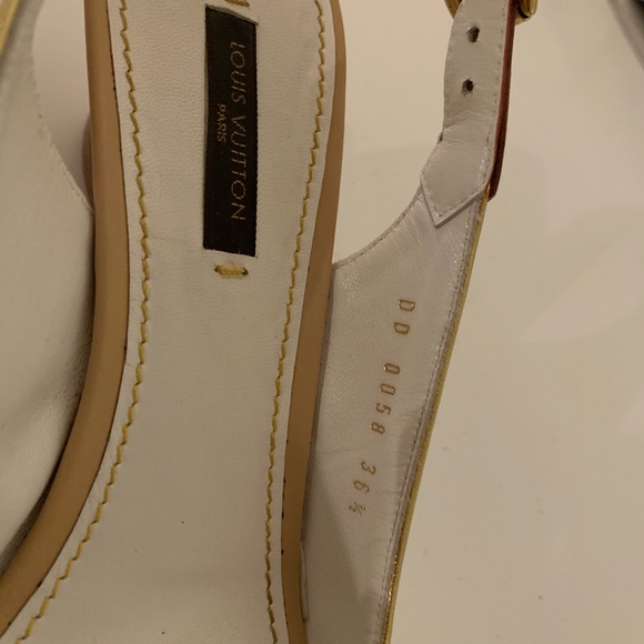 SOLD-Rare Louis Vuitton Butterfly Primrose Wedges - Picture 6 of 15